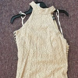 Cream lace dress